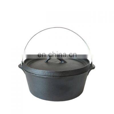 Drum cover cast iron camping pot outdoor saucepans