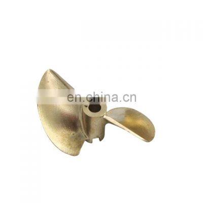 Customized CNC machining 2 blade bronze brass ship propeller