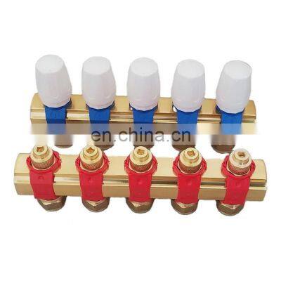 Water Heating System Brass Radiant Floor Heating Manifolds with Remote Control