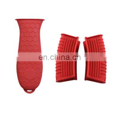 Silicone Hot Pot Handle Cover / Heat Protecting Silicone Hot Handle Holder for Cast Iron Skillets, & Pans