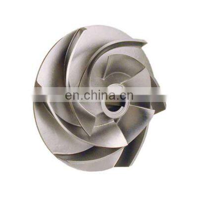 CNC Machining large industrial small double stainless steel engine water pump cover spare parts impeller