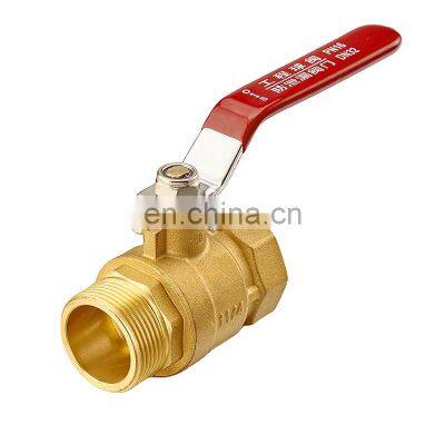 DN15 Two Piece Type Inner Thread Brass Ball Valve Inner Wire Non-Standard Copper Ball Valve