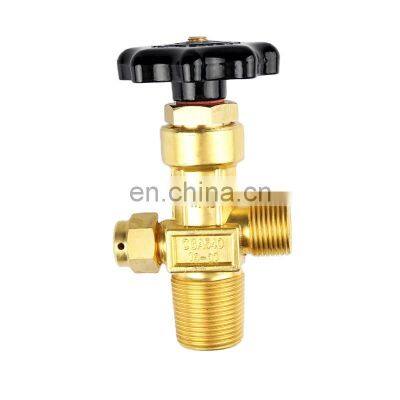 Brass cylinder valve oxygen-carbon dioxide nitrogen argon pressure relief valve