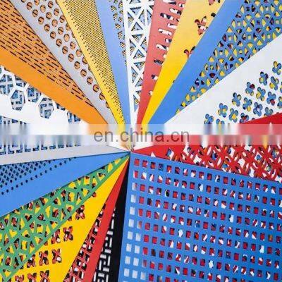 Perforated architectural metal customize hole shape punched sieve partition wall perforated metal mesh