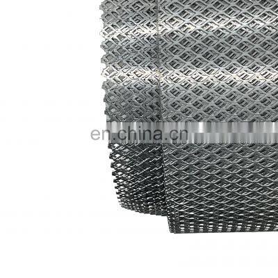 Flattened expanded metal mesh for aluminum mesh filter for range hood