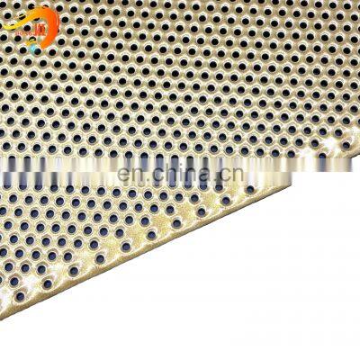Perforated speaker grill metal mesh sheet customize hole round perforated wire mesh
