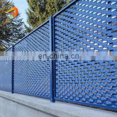 Security fence expanded metal fencing panel for garden