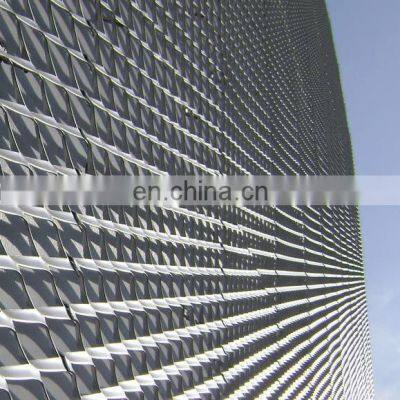 Exterior decorative aluminum expanded metal facade cladding