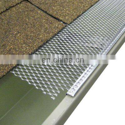 Factory supply high quality Expanded metal mesh lock in gutter guard mesh metal screen for radiator covers