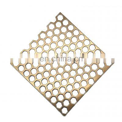 Manufacturer Price Galvanized/Aluminum Hexagonal Hole Sheet Perforated Metal Mesh
