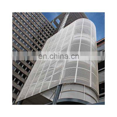 Decoration Curtain Mesh Wall Aluminum Perforated Metal Mesh Decorative Woven Metal Perforated Plain Weave
