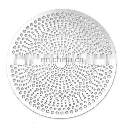 Etching stainless steel perforated metal mesh for decorating