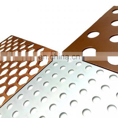 Factory Direct Sale Custom Stainless Steel Punched Metal Perforated Metal Mesh Panel