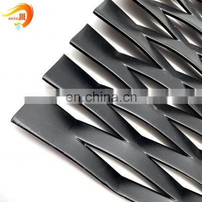 Expanded Metal Mesh Privacy Screen Strips Black Steel Fence Door Design