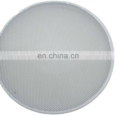 Customized shape white color speaker grill mesh