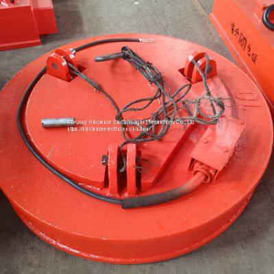 Steel Scrap Lifting Magnet For Excavator Crane Electromagnet In Scrapyard
