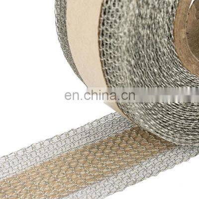 Customize 0.1 mm 0.15 mm wire corrosion resistance stainless steel knitted wire mesh