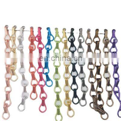 Customized Aluminum Chain Link Metal Curtain for room decorative divider