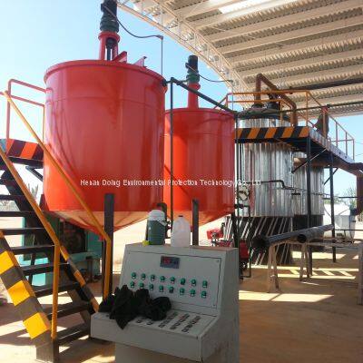 Waste Tyre Plastic Pyrolysis Oil To Diesel Distillation Plant Equipment/Recycling Machine