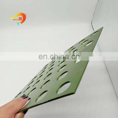 Stylishb anodized green coating aluminum perforated metal mesh