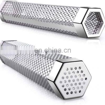 304 Stainless Steel Perforated Metal Mesh Smoker Filter Tube