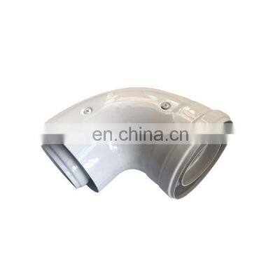 60/100mm White Coated Residential Coaxial Condensing Bend for Wall-Mounted Gas Boiler