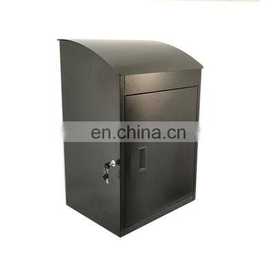 Courier Large Mailbox Outdoor Metal Newspaper Holder Parcel Drop Box On Sale