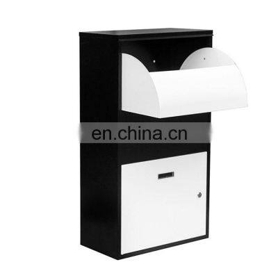 OEM Manufacturer Stainless Steel Mail Parcel Box Wall Mount Metal Drop Box For Parcel