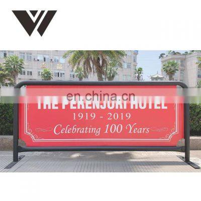 Cafe Wind Barriers With PVC Banner Printing Outdoor