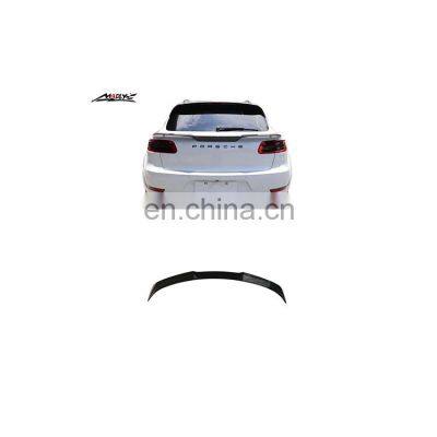 Body kit Rear Spoiler for Porsche Macan Rear Wing For Macan Trunk Spoiler Fiber Glass & Carbon Fiber High Quality 2014-2017 Year