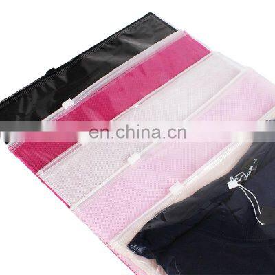 HUALIANG Resealable Zip Lock Customized Garment Clothes Storage Bags with Logo Hotsale Factory Plastic Clothing Pe Heat Seal