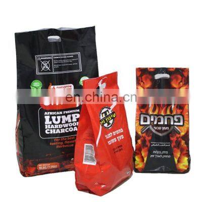 High Quality Usa Big Polypropylene Kraft Paper Packaging System 5kg 30kg 35kg Sack Bag Charcoal Bags 25kg
