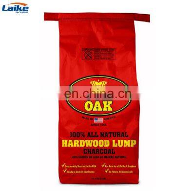 Custom printed 5kg 10kg 25kg bopp laminated pp woven charcoal packing bag polypropylene woven bbq charcoal bag