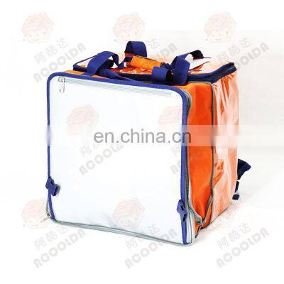 500d Waterproof Two Layer Backpack Insulated Food Delivery Bag