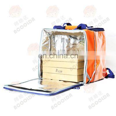Durable Reflective Motorcycle Delivery Backpack for Hot Food