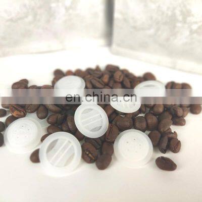 20MM/22MM Plastic one way air Coffee Valve PE degassing valve for Coffee/food packaging bags