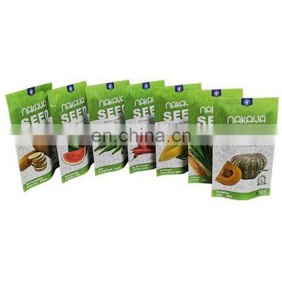 Three side sealing aluminum foil bag agricultural seeds paper packaging packet