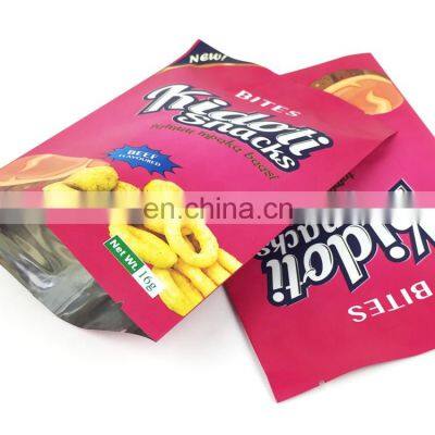 Custom printed snack puffs food popcorn potato chips packaging bag