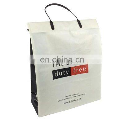 apparel packaging bags shopping t-shirt clothes custom printed plastic bag with logo with handle