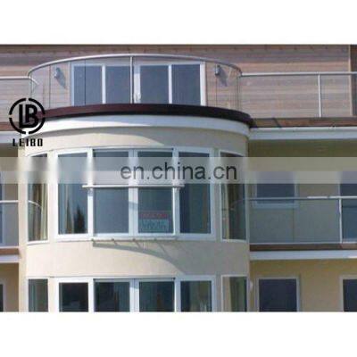 House French Aluminium Frame Arched Windows Design Exterior Large Aluminum Semi Arch Casement Window with Grill