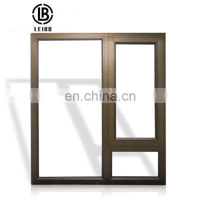 Factory direct selling simple design heat insulation aluminum casement window
