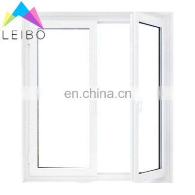 Apartment Residential Hurricane Impact Rain Proof Cheap Upvc Windows Low Price Glass Pvc Swing Casement Window With Mosquito Net