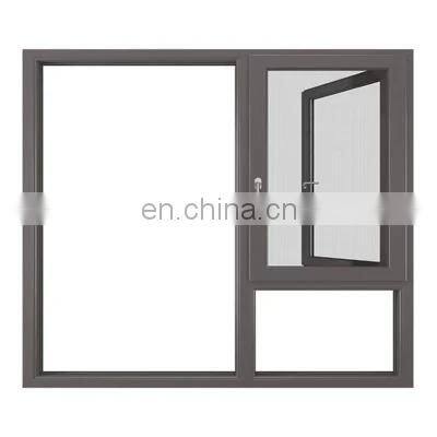 American style CRANK Power coated Finished Aluminium Casement Window for fiberglass Mesh