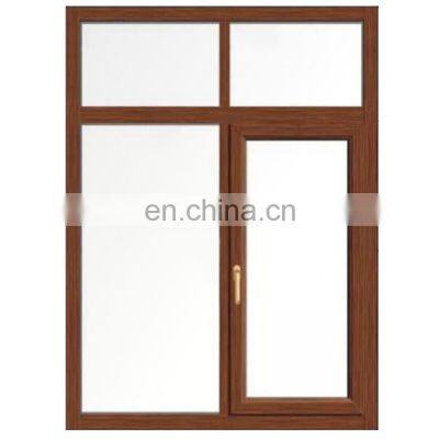 European and American Standard High Quality Aluminum Wood Grain Casement Window