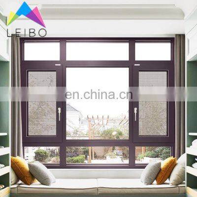 CHEAP CASEMENT WINDOW WITH THERMAL BREAK CASEMENT WINDOW WITH NET ALUMINUM FRAME WINDOW