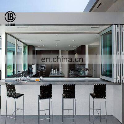 Aluminum top European folding windows
