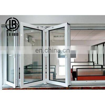 Modern villa house large glass frameless aluminium folding windows