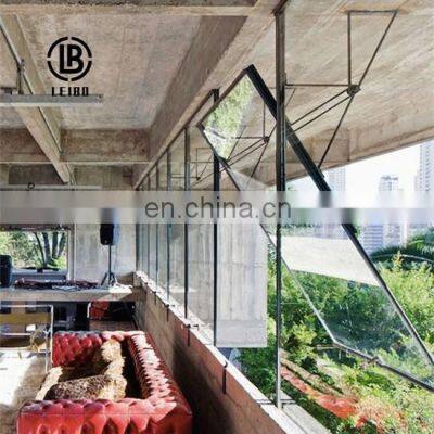 Modern popular aluminum middle swing window is beautiful and practical