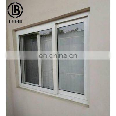 Double glass australian standard house high quality pvc slide windows