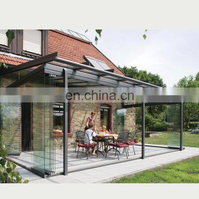 new high profile prefabricated steel structure aluminum sunroom